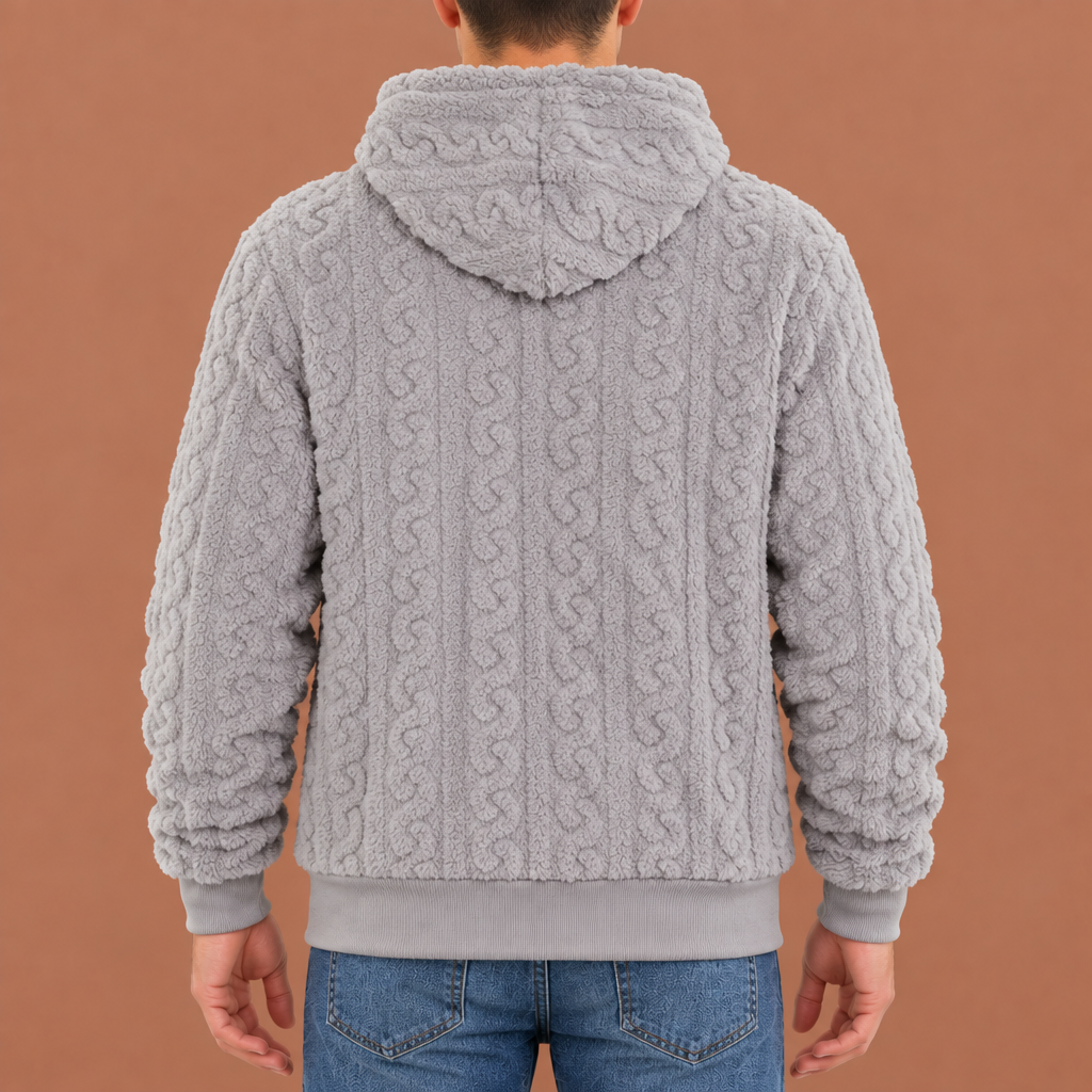 Asher Textured Fleece Hoodie