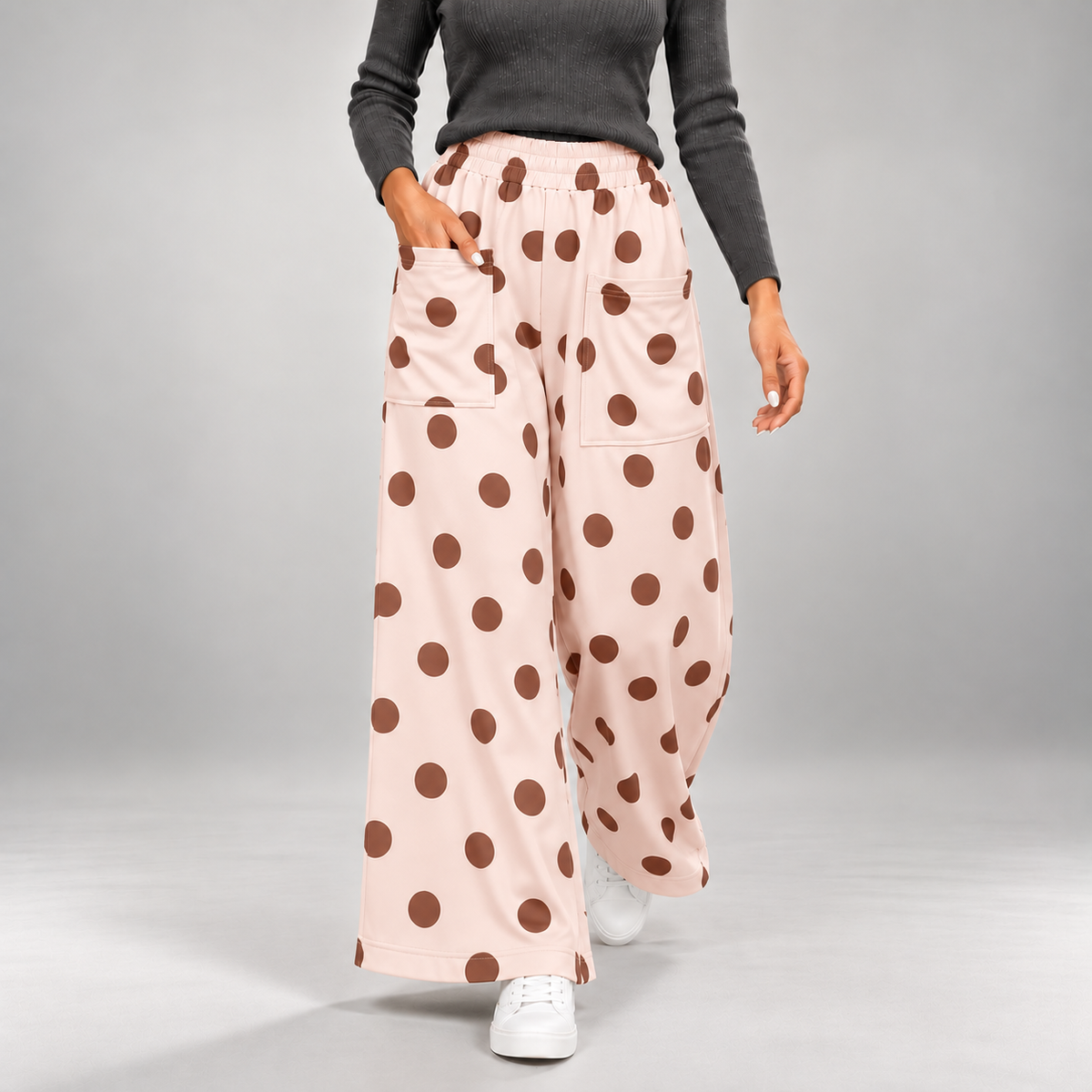 Lena Polka Dot Wide Leg Pants