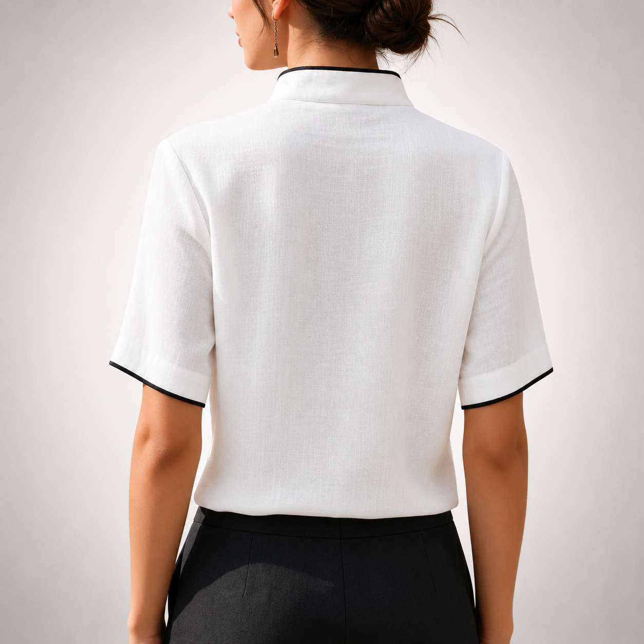 Aurelia Contrast Trim Blouse