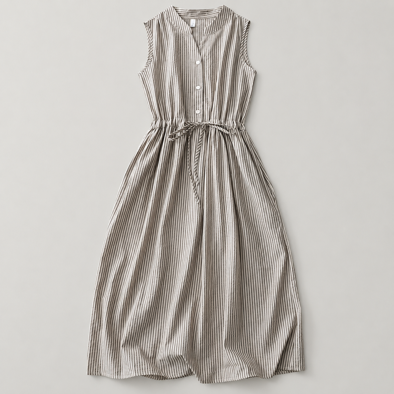 Aveline Thin Cotton Midi Dress