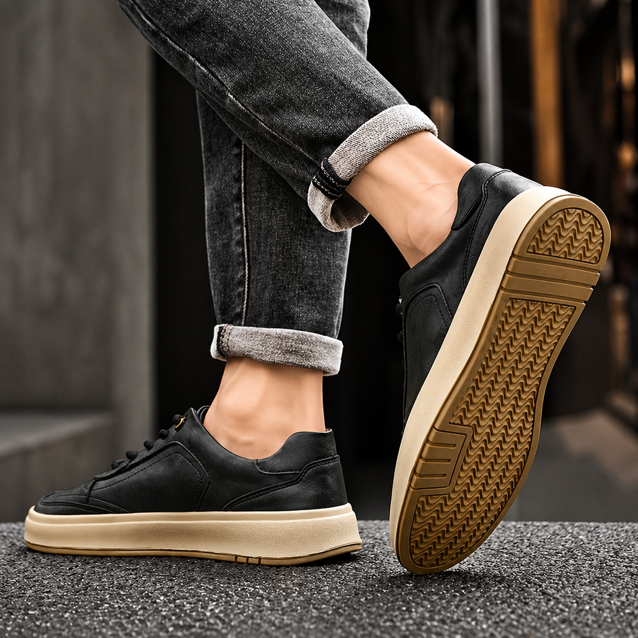 Declan Leather Sneakers