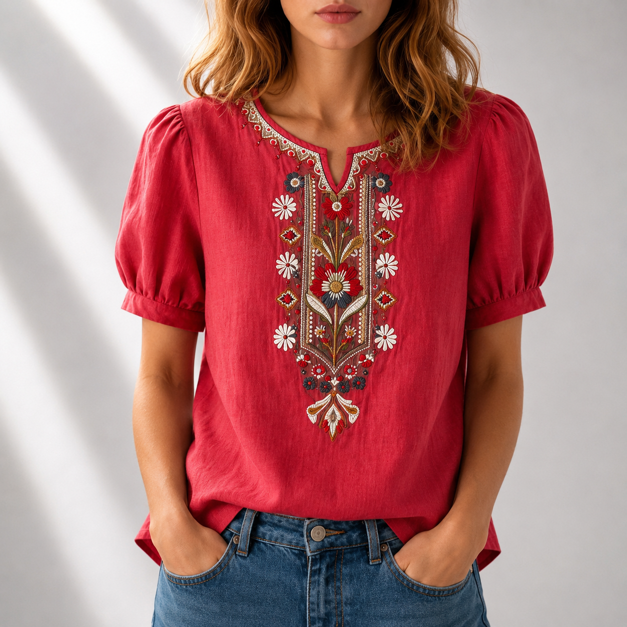 Seraphina Floral Embroidered Blouse