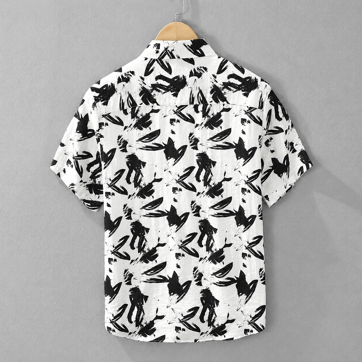 Auren Abstract Cotton Linen Shirt