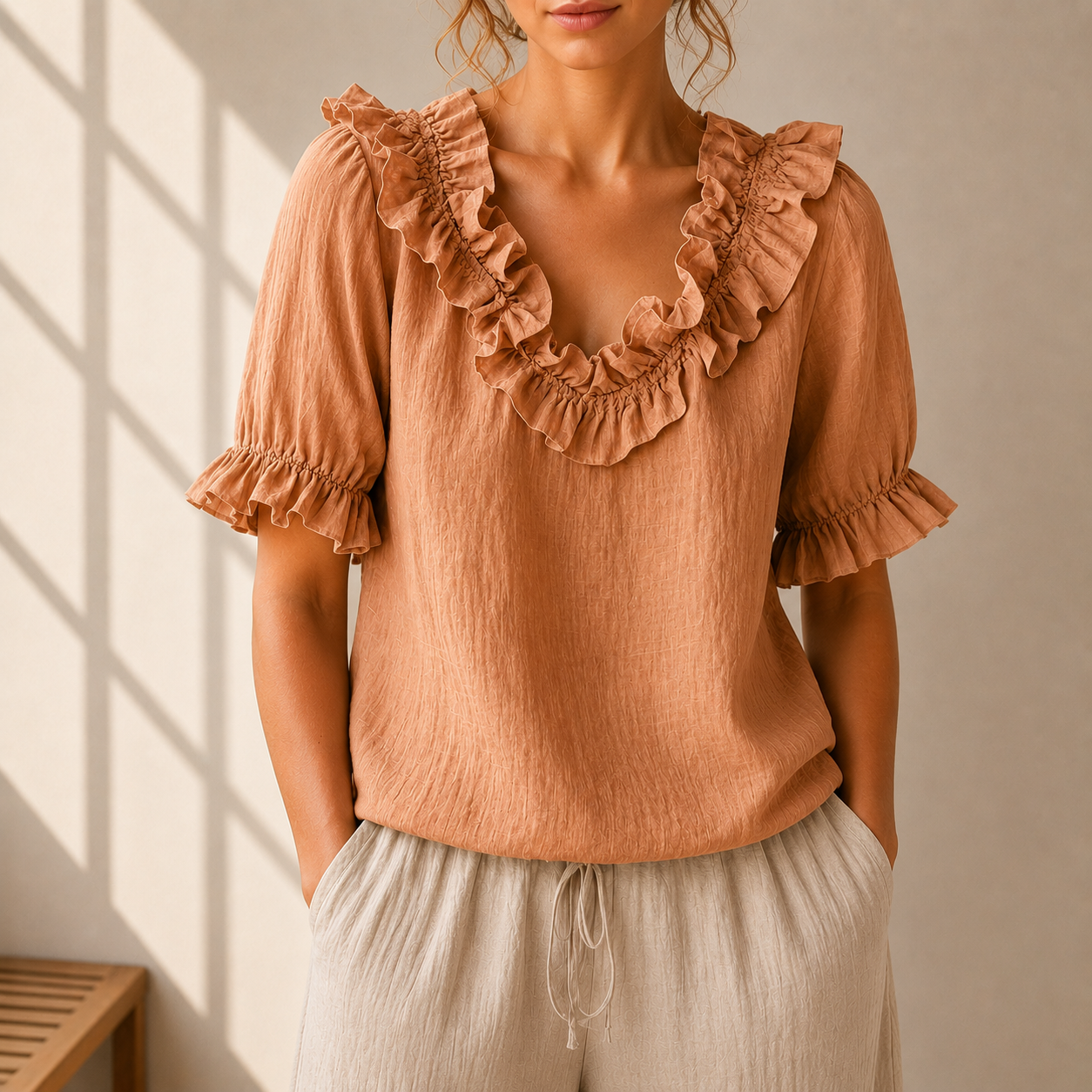 Linnea Ruffle Blouse