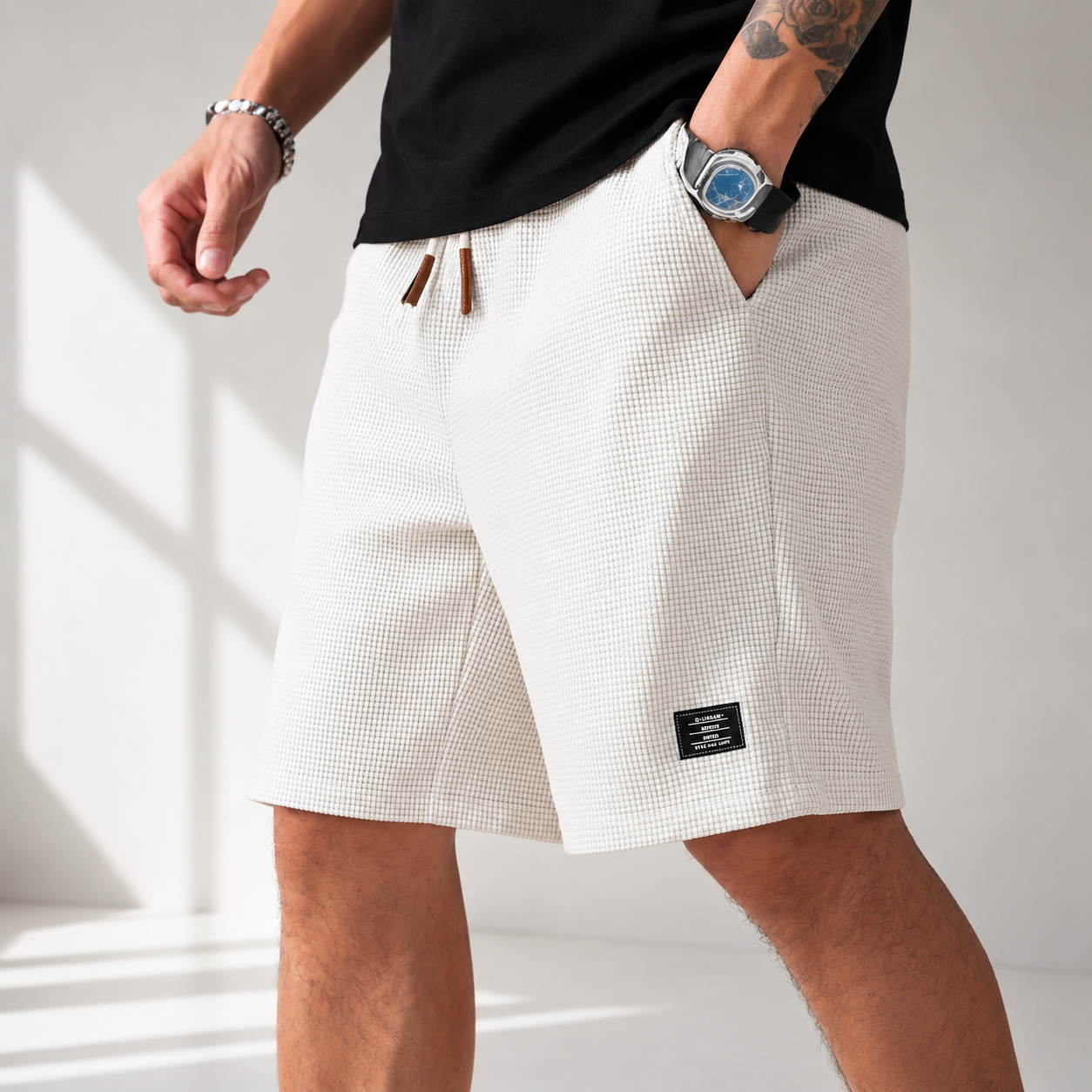 Lennox Waffle Knit Shorts