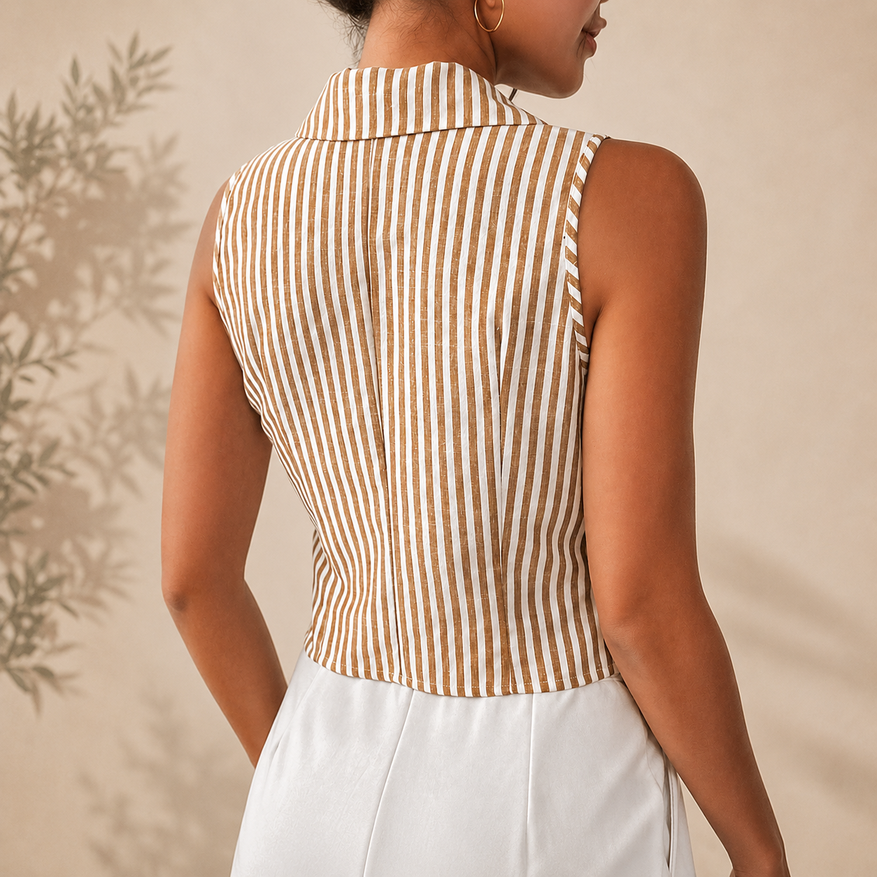 Camille Stripe Vest