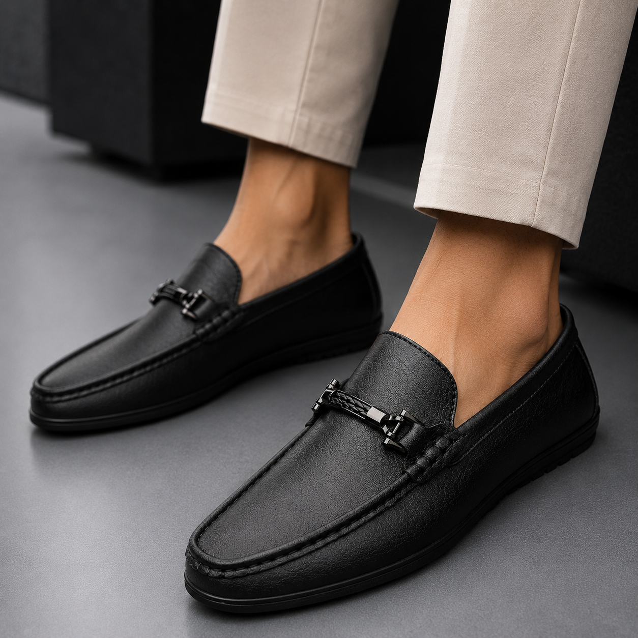 Verona Horsebit Leather Loafers