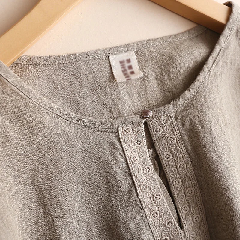 Fiora Cotton Linen Blouse