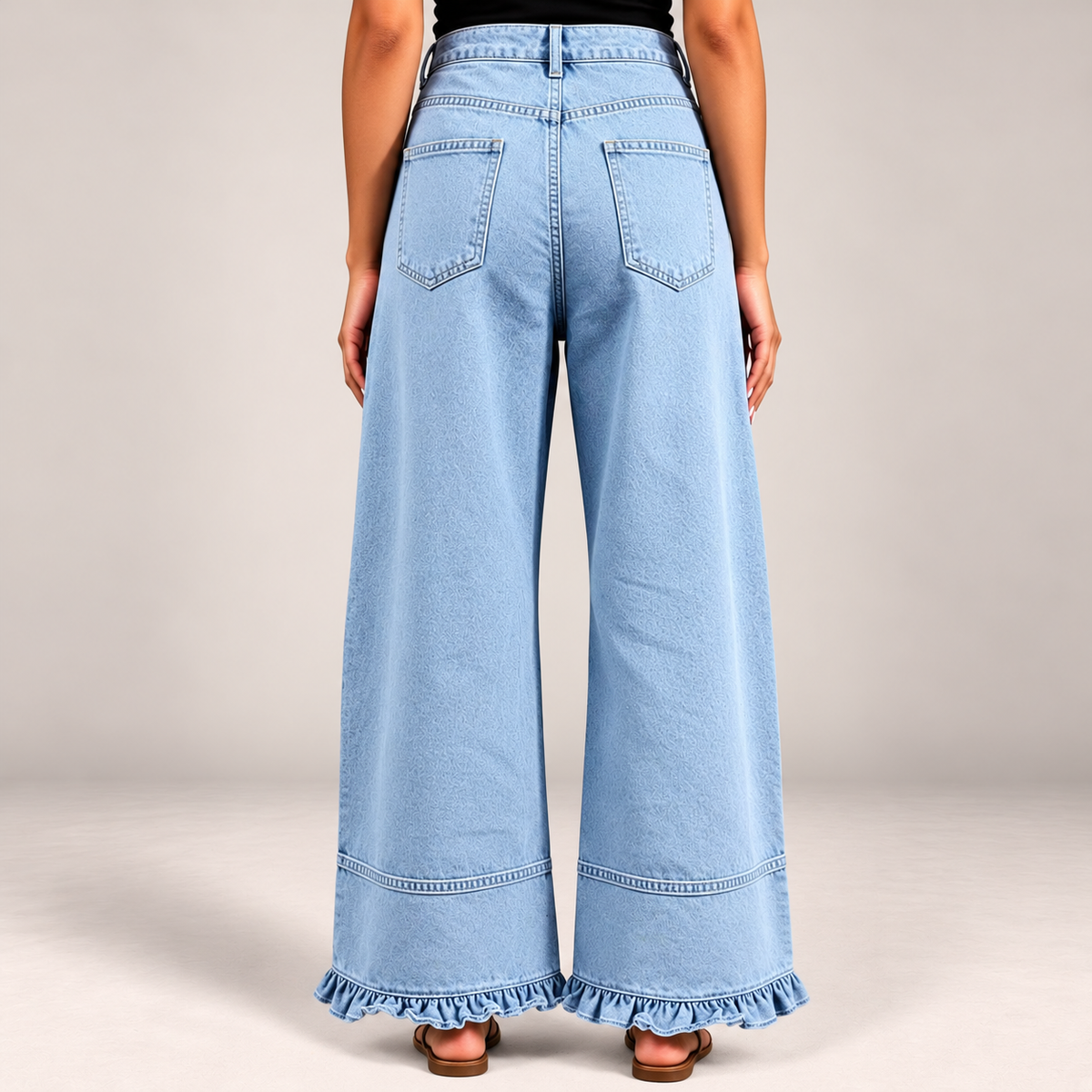 Ellie Ruffle Hem Jeans