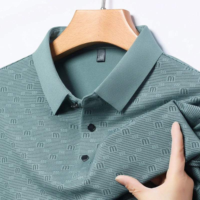 Preston Geometric Polo Shirt