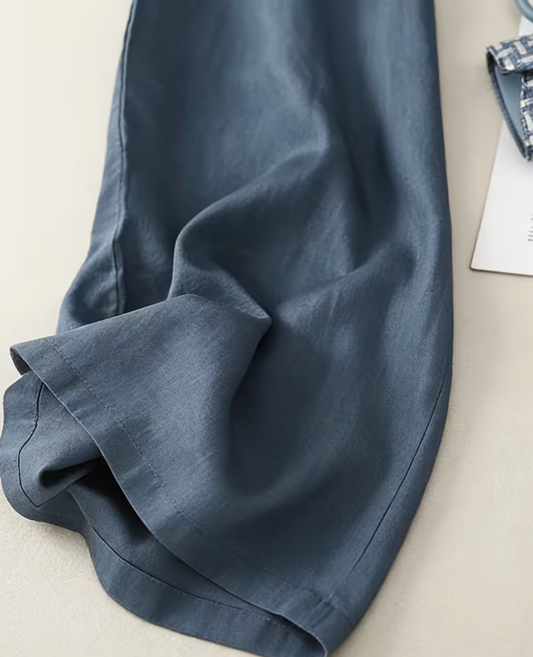 Anya Cotton Linen Wide Leg Pants