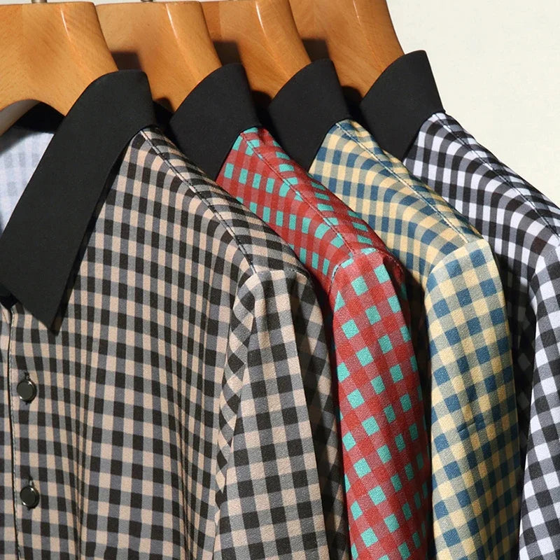 Stanford Grid Plaid Polo