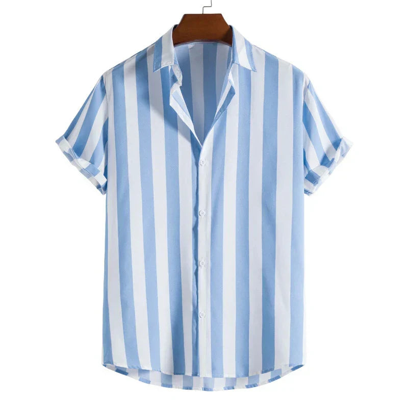 Stripe Button-Up Shirt