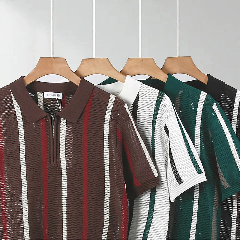 Thomas Open Knit Polo