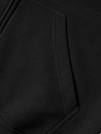Faux Fur Trim Zip Hoodie