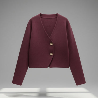 Vienna Asymmetric Button Cardigan