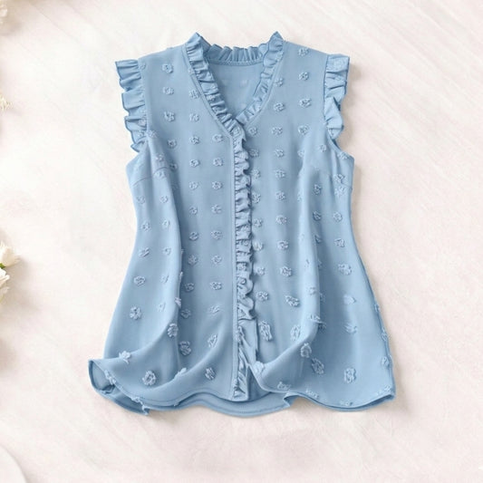 Belle Ruffle Sleeveless Blouse