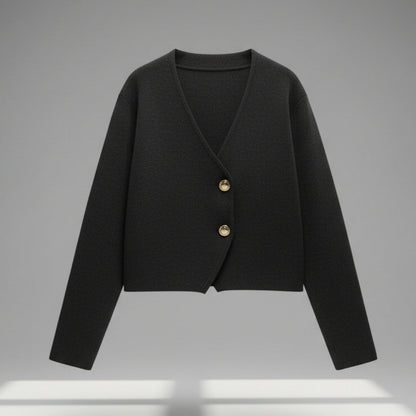 Vienna Asymmetric Button Cardigan