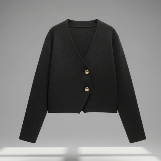 Vienna Asymmetric Button Cardigan