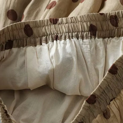 Brielle Cotton Linen Polka Pants