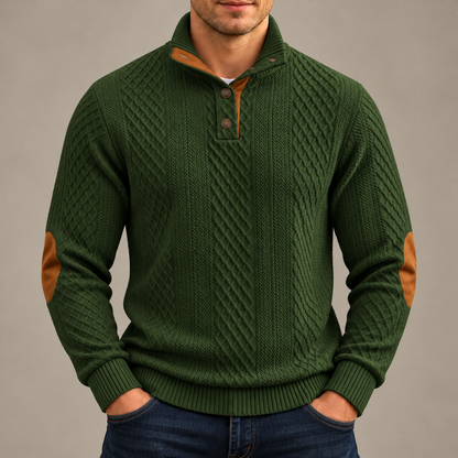 Harrison Cable-Knit Pullover Sweater