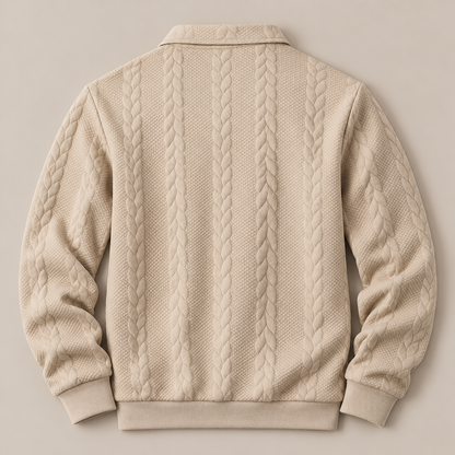 Arthur Cable-Knit Quarter-Zip