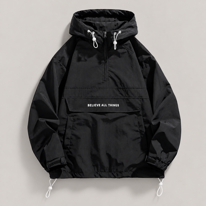 Mason Hooded Half-Zip Windbreaker