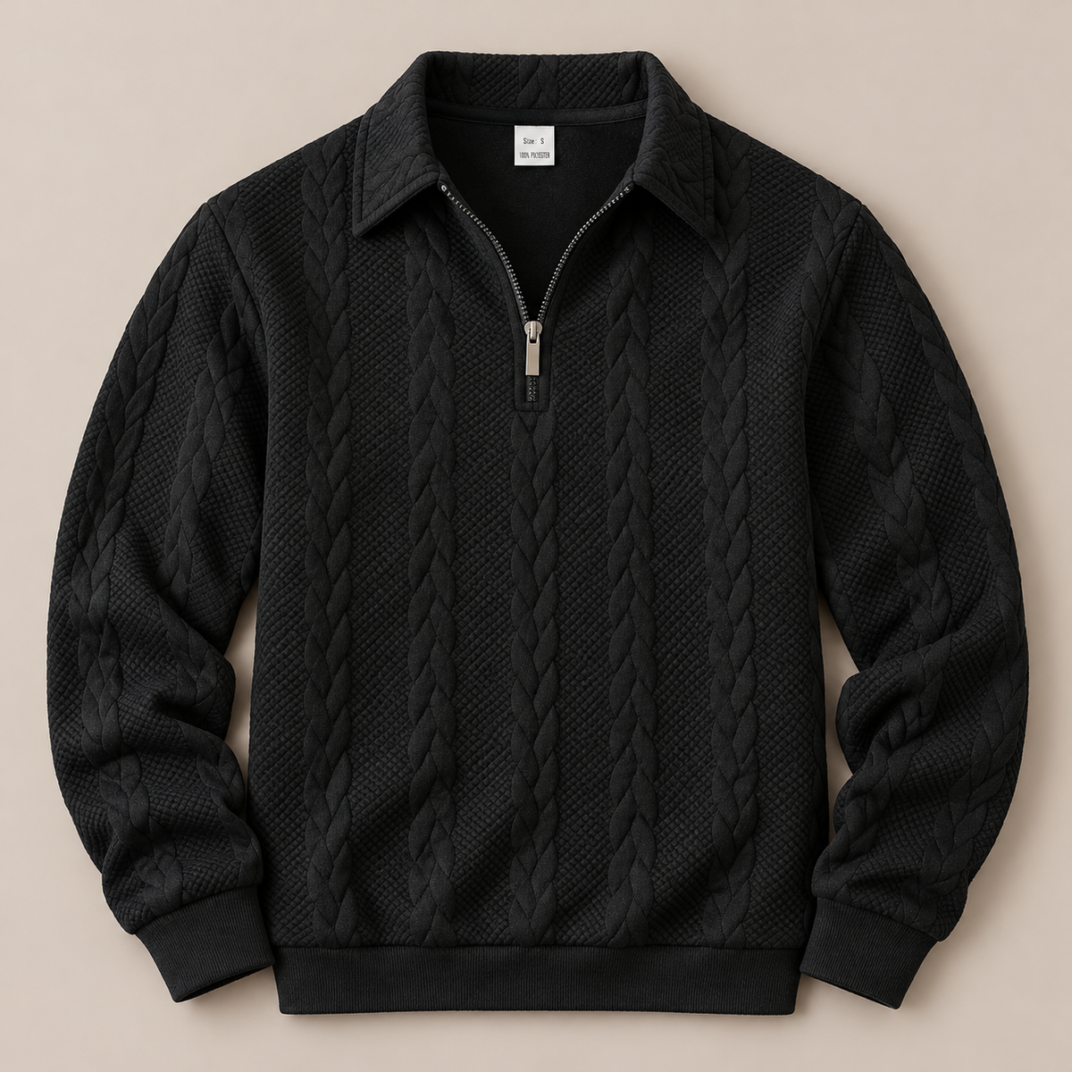 Arthur Cable-Knit Quarter-Zip