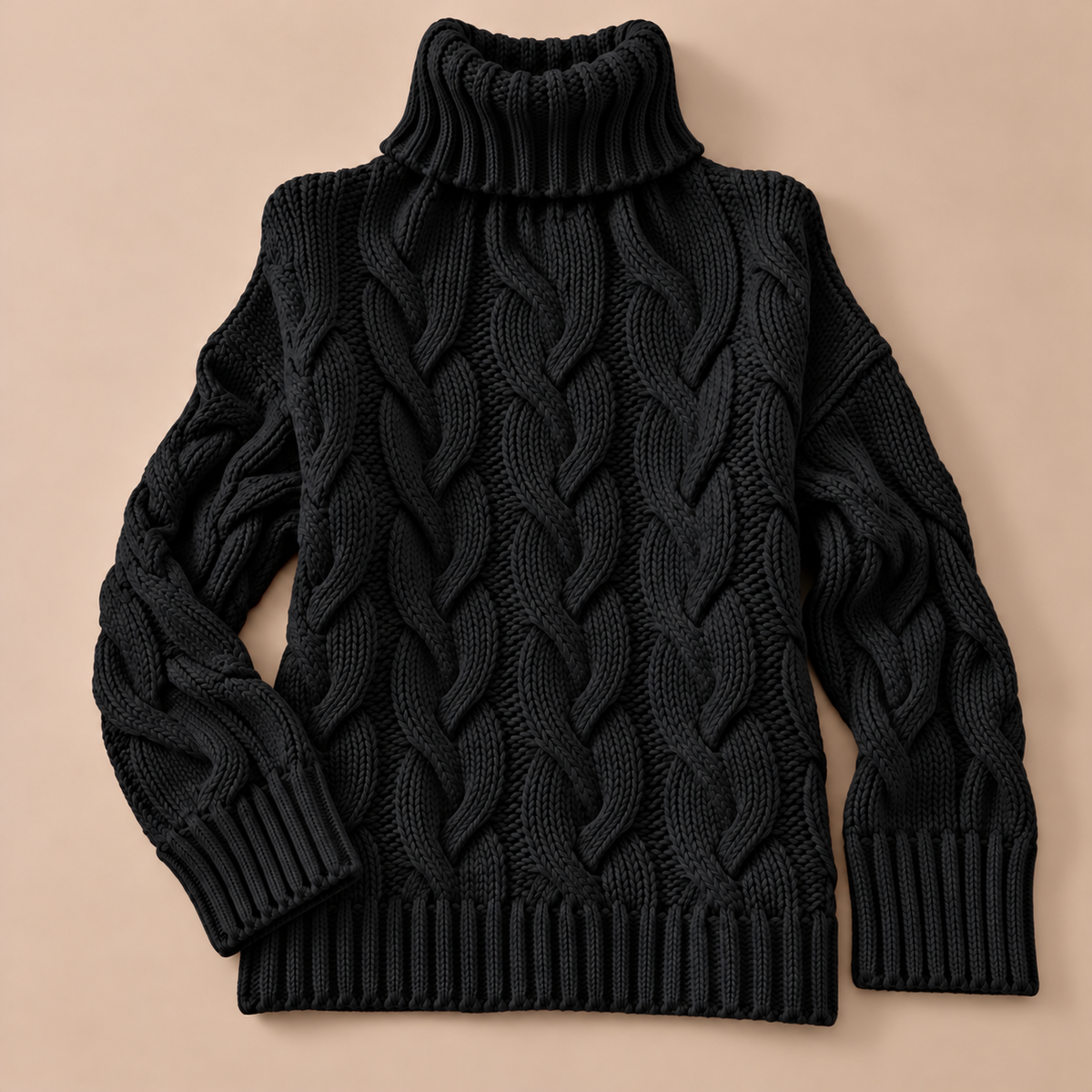 Sophie Cable-Knit Turtleneck Sweater