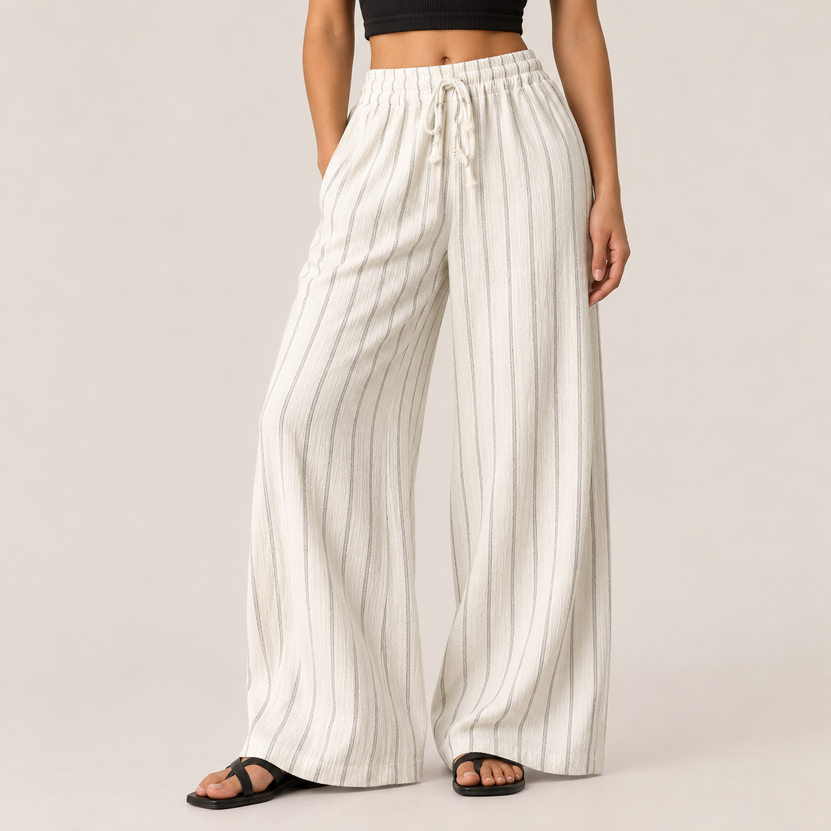 Sienna Striped Wide-Leg Pants