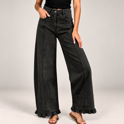 Ellie Ruffle Hem Jeans