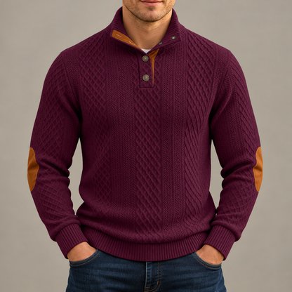 Harrison Cable-Knit Pullover Sweater