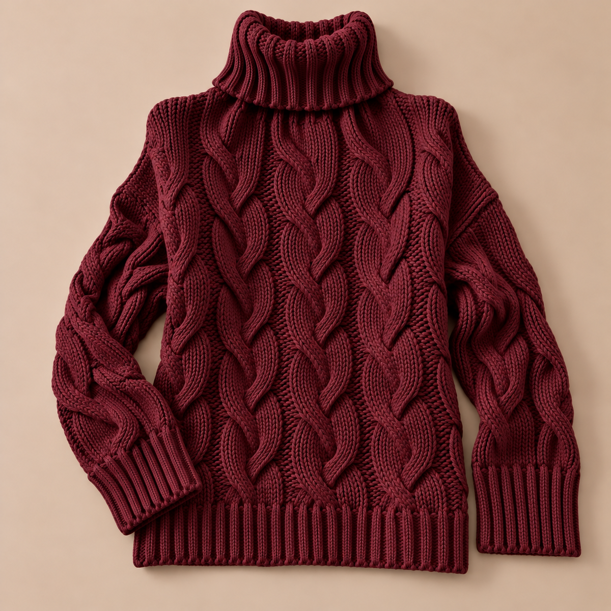 Sophie Cable-Knit Turtleneck Sweater