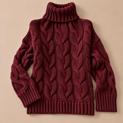Sophie Cable-Knit Turtleneck Sweater