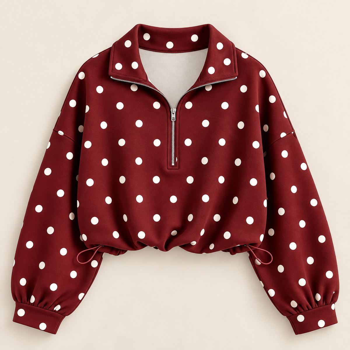 Ruby Polka Dot Pullover