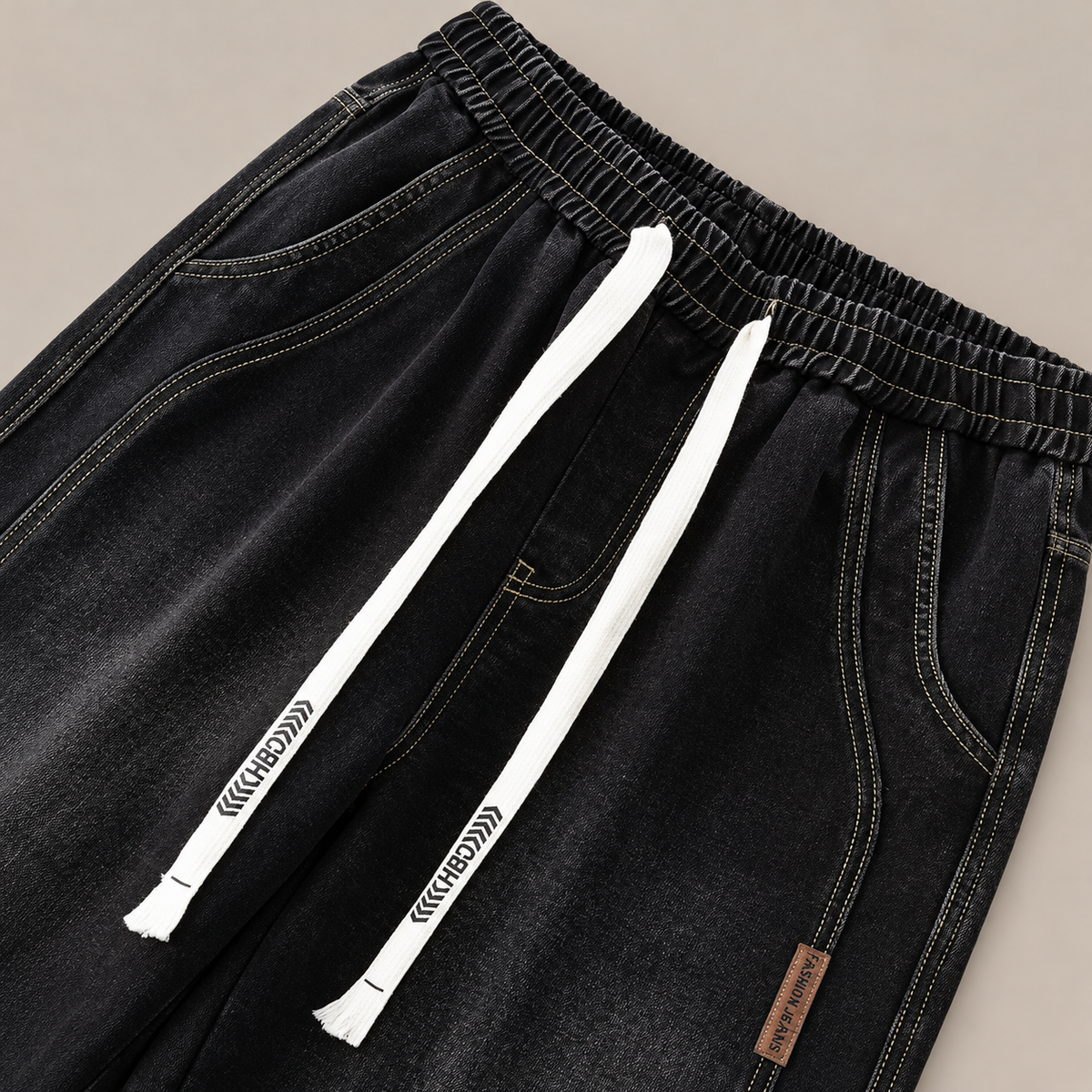 Jaxon Wide-Leg Denim Pants