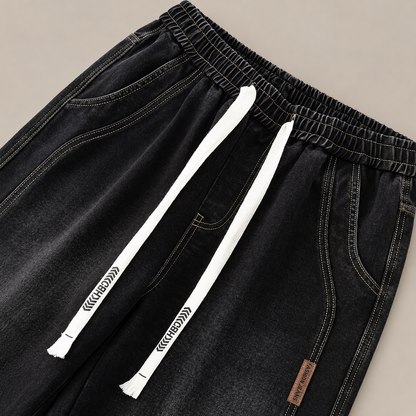 Jaxon Wide-Leg Denim Pants