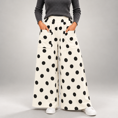 Lena Polka Dot Wide Leg Pants