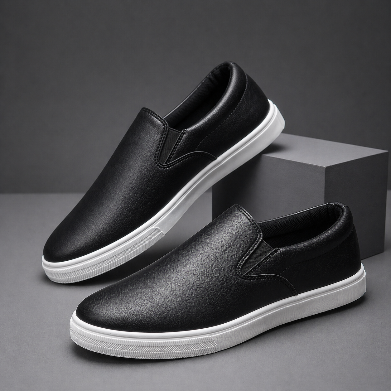 Ellis Leather Slip-Ons