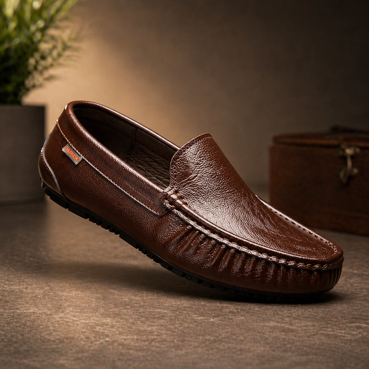 Cavaro Leather Driving Loafers