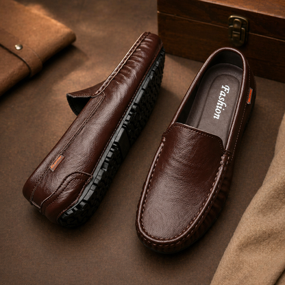 Cavaro Leather Driving Loafers