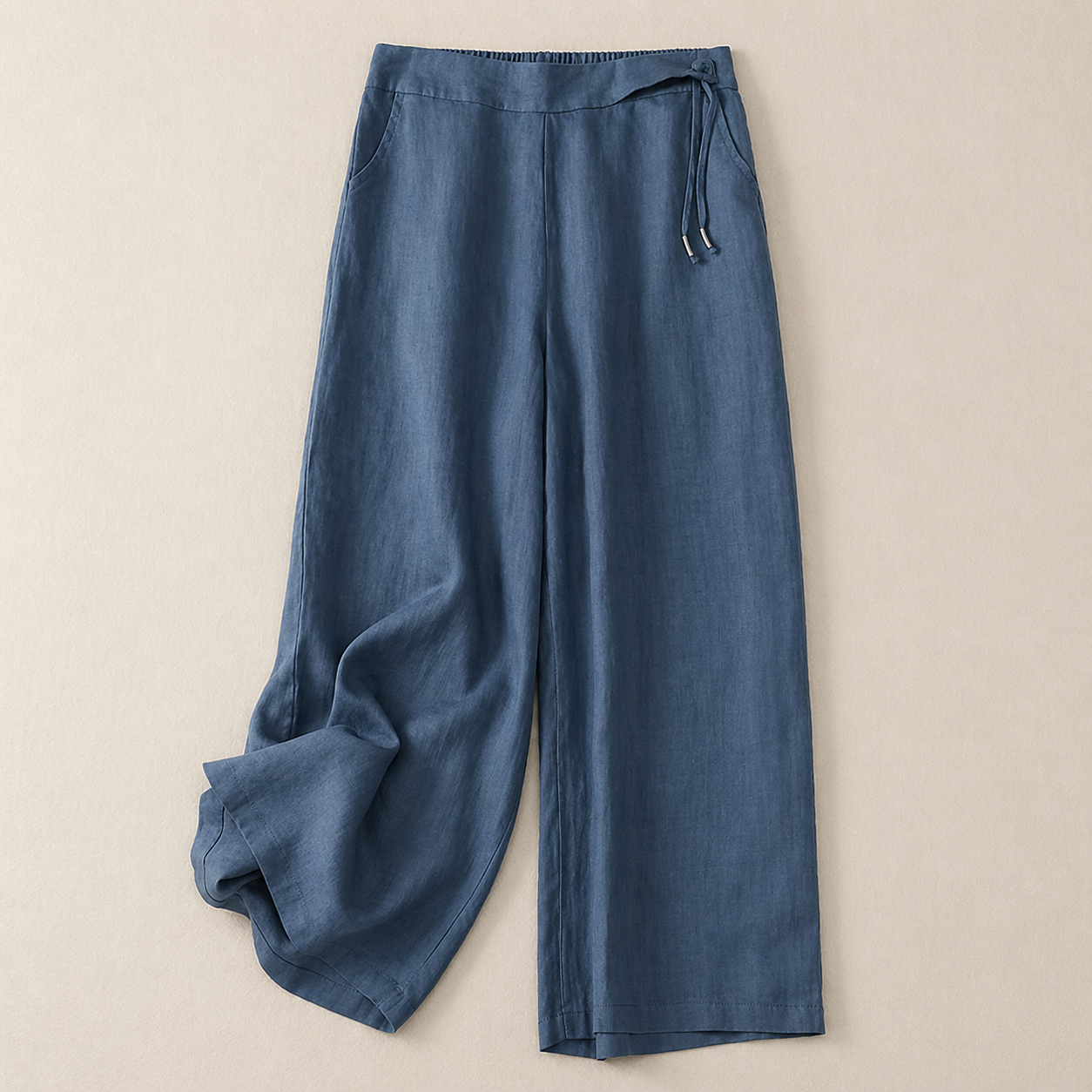 Anya Cotton Linen Wide Leg Pants