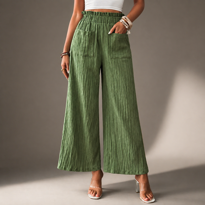 Alora Textured Wide Leg Pants