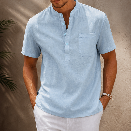 Bennett Cotton Linen Henley