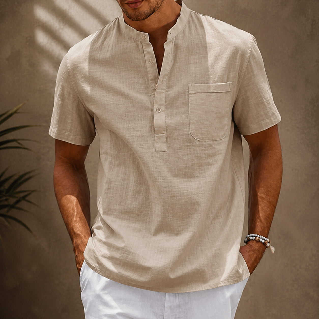 Bennett Cotton Linen Henley