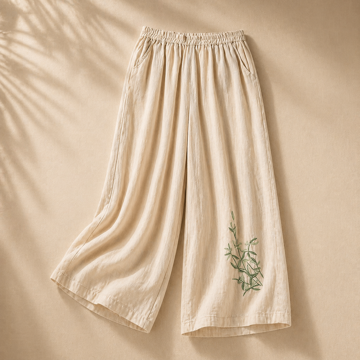 Elysia Linen Wide-Leg Pants
