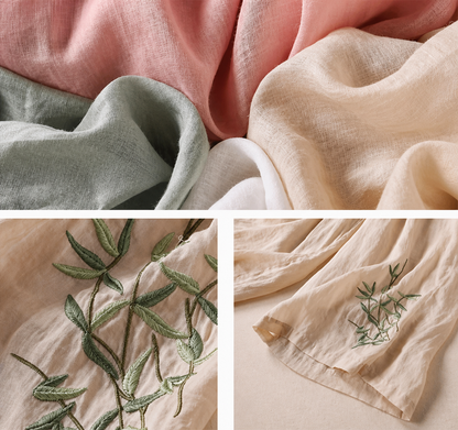 Elysia Linen Wide-Leg Pants