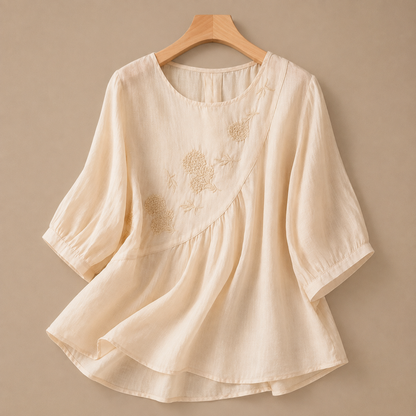 Ivelle Cotton Linen Blouse