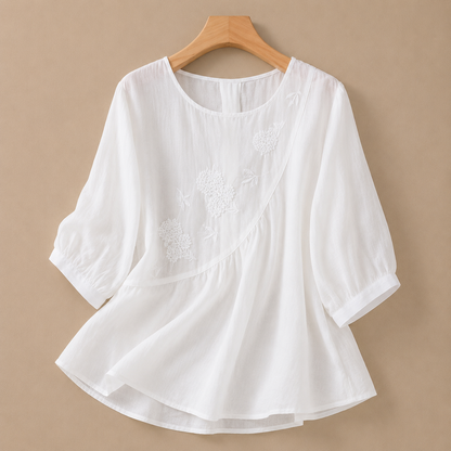 Ivelle Cotton Linen Blouse