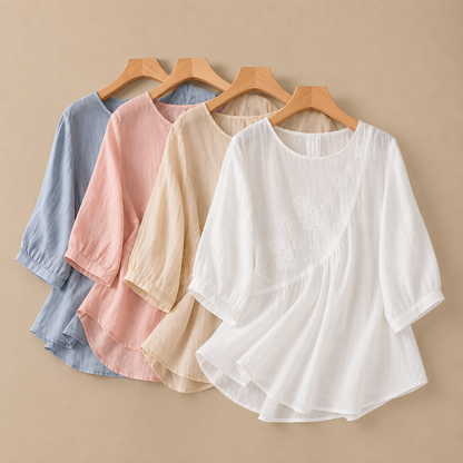 Ivelle Cotton Linen Blouse